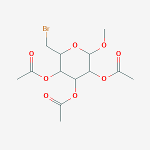 [4,5-Diacetyloxy-2-(bromomethyl)-6-methoxyoxan-3-yl] acetate