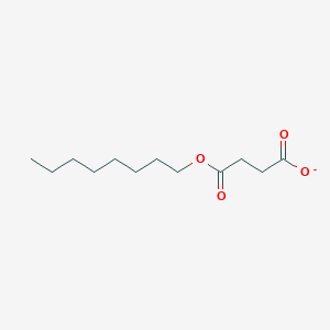 molecular formula C12H21O4- B3056798 Butanedioic acid, monooctyl ester CAS No. 74295-86-6