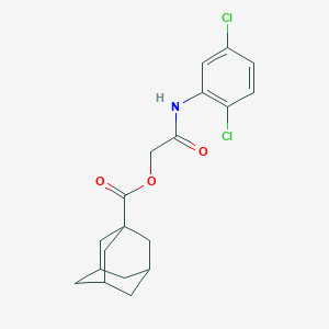 molecular formula C19H21Cl2NO3 B305680 2-(2,5-Dichloroanilino)-2-oxoethyl 1-adamantanecarboxylate 