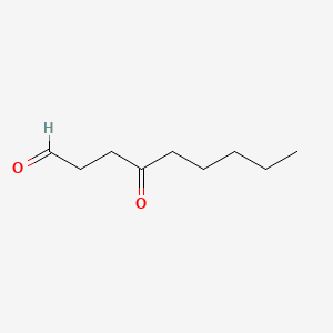 molecular formula C9H16O2 B3056802 4-氧代壬醛 CAS No. 74327-29-0