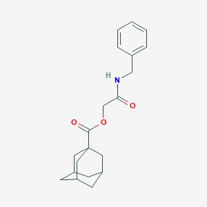 molecular formula C20H25NO3 B305681 2-(Benzylamino)-2-oxoethyl 1-adamantanecarboxylate 