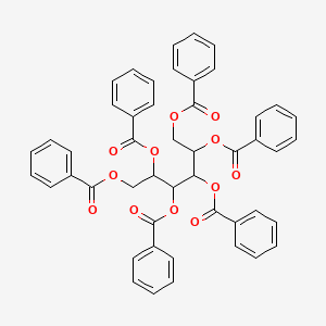 molecular formula C48H38O12 B3056835 D-甘露醇，六苯甲酸酯 CAS No. 7462-41-1