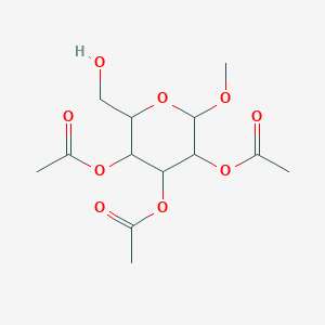 molecular formula C13H20O9 B3056845 [3,5-二乙酰氧基-2-(羟甲基)-6-甲氧基-氧杂环-4-基] 乙酸酯 CAS No. 7468-47-5