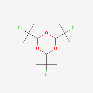 molecular formula C12H21Cl3O3 B3056849 2,4,6-Tris(2-chloropropan-2-yl)-1,3,5-trioxane CAS No. 7471-98-9