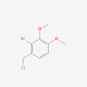 molecular formula C9H10BrClO2 B3056855 2-Bromo-1-(chloromethyl)-3,4-dimethoxybenzene CAS No. 7477-50-1