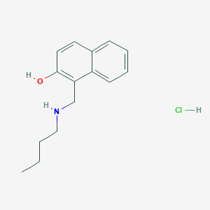 molecular formula C15H20ClNO B3056859 1-[(Butylamino)methyl]naphthalen-2-ol hydrochloride CAS No. 7479-34-7