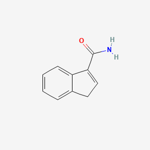 molecular formula C10H9NO B3056861 1H-indene-3-carboxamide CAS No. 74844-01-2