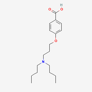 molecular formula C18H29NO3 B3056862 4-(3-(Dibutylamino)propoxy)benzoic acid CAS No. 748763-03-3