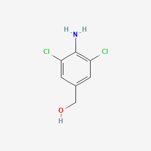 molecular formula C7H7Cl2NO B3056863 (4-Amino-3,5-dichlorophenyl)methanol CAS No. 74878-32-3