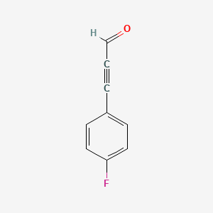 molecular formula C9H5FO B3056870 3-(4-Fluorophenyl)prop-2-ynal CAS No. 74929-23-0