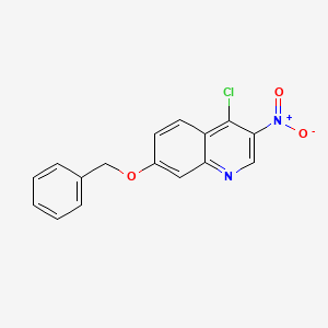 molecular formula C16H11ClN2O3 B3056883 7-(Benzyloxy)-4-chloro-3-nitroquinoline CAS No. 749922-36-9
