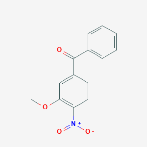 molecular formula C14H11NO4 B3056888 (3-Methoxy-4-nitro-phenyl)-phenyl-methanone CAS No. 7501-57-7