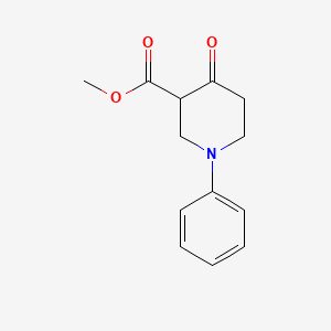 molecular formula C13H15NO3 B3056889 Methyl 4-oxo-1-phenylpiperidine-3-carboxylate CAS No. 7501-80-6