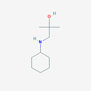 molecular formula C10H21NO B3056928 1-(Cyclohexylamino)-2-methylpropan-2-ol CAS No. 7527-65-3