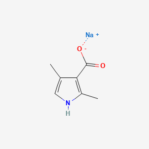 molecular formula C7H8NNaO2 B3056930 Sodium 2,4-dimethyl-1H-pyrrole-3-carboxylate CAS No. 75292-41-0