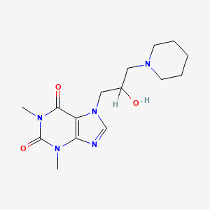 molecular formula C15H23N5O3 B3056934 7-(2-Hydroxy-3-piperidinopropyl)theophylline CAS No. 7532-45-8