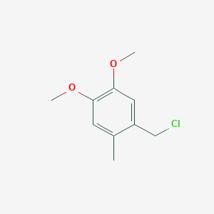 molecular formula C10H13ClO2 B3056937 1-(Chloromethyl)-4,5-dimethoxy-2-methylbenzene CAS No. 7537-05-5