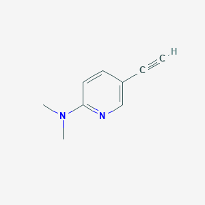molecular formula C9H10N2 B3056946 5-ethynyl-N,N-dimethylpyridin-2-amine CAS No. 754190-29-9