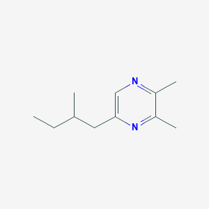 molecular formula C11H18N2 B3056949 2,3-Dimethyl-5-(2-methylbutyl)pyrazine CAS No. 75492-01-2