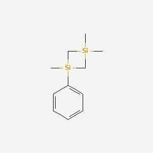 molecular formula C11H18Si2 B3056950 1,1,3-三甲基-3-苯基-1,3-二硅烷 CAS No. 7550-40-5