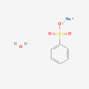 molecular formula C6H7NaO4S B3056954 Sodium;benzenesulfonate;hydrate CAS No. 75539-56-9