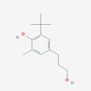 2-(tert-butyl)-4-(3-hydroxypropyl)-6-methylphenol