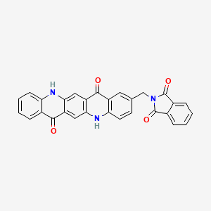 molecular formula C29H17N3O4 B3056965 UNII-8U669YF4RV CAS No. 75641-02-0