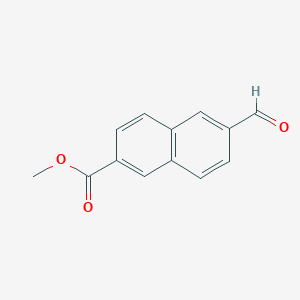 molecular formula C13H10O3 B3056969 Methyl 6-formylnaphthalene-2-carboxylate CAS No. 7567-87-5