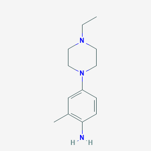 molecular formula C13H21N3 B3056978 4-(4-Ethylpiperazin-1-yl)-2-methylaniline CAS No. 757192-75-9