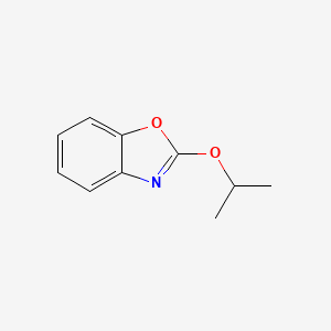 molecular formula C10H11NO2 B3056993 Benzoxazole, 2-(1-methylethoxy)- CAS No. 75866-93-2
