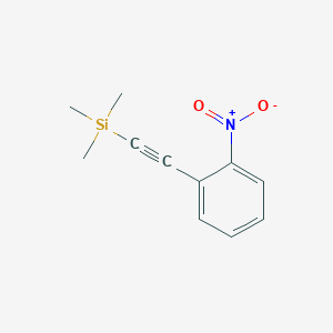 molecular formula C11H13NO2Si B3056994 Trimethyl((2-nitrophenyl)ethynyl)silane CAS No. 75867-47-9