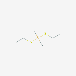 molecular formula C6H16S2Si B3057002 Bis(ethylsulfanyl)(dimethyl)silane CAS No. 7595-34-8