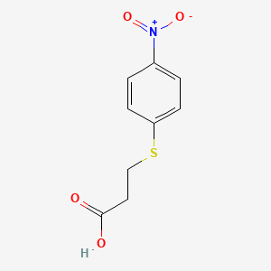 molecular formula C9H9NO4S B3057005 3-(4-Nitrophenyl)sulfanylpropanoic acid CAS No. 7597-45-7