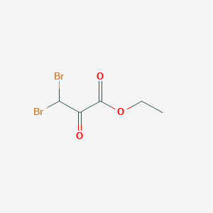 molecular formula C5H6Br2O3 B3057032 Ethyl 3,3-dibromo-2-oxopropanoate CAS No. 76179-25-4