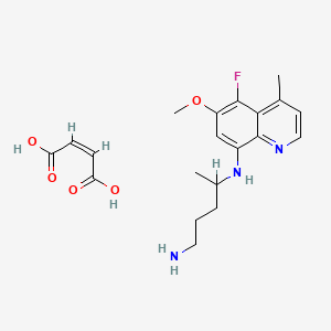 1,4-Pentanediamine, N4-(5-fluoro-6-methoxy-4-methyl-8-quinolinyl)-, (2Z)-2-butenedioate (1:1)