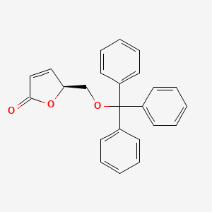 molecular formula C24H20O3 B3057043 (5S)-5-(trityloxymethyl)-5H-furan-2-one CAS No. 76236-32-3