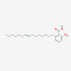 molecular formula C22H34O3 B3057048 Benzoic acid, 2-hydroxy-6-(8-pentadecenyl)- CAS No. 76261-14-8