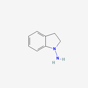 molecular formula C8H10N2 B3057059 1-Aminoindoline CAS No. 7633-56-9