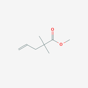 molecular formula C8H14O2 B3057060 Methyl 2,2-dimethylpent-4-enoate CAS No. 76352-72-2
