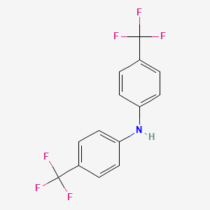 molecular formula C14H9F6N B3057065 4-(三氟甲基)-N-[4-(三氟甲基)苯基]苯胺 CAS No. 7639-71-6