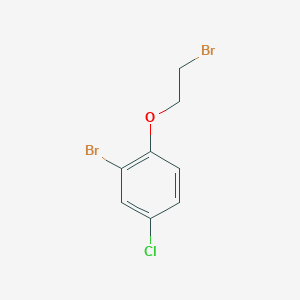 molecular formula C8H7Br2ClO B3057070 2-溴-1-(2-溴乙氧基)-4-氯苯 CAS No. 76429-65-7