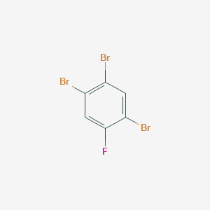 molecular formula C6H2Br3F B3057088 1,2,4-Tribromo-5-fluorobenzene CAS No. 7655-70-1