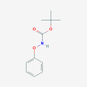 molecular formula C11H15NO3 B3057089 t-butyl N-phenoxycarbamate CAS No. 76570-49-5