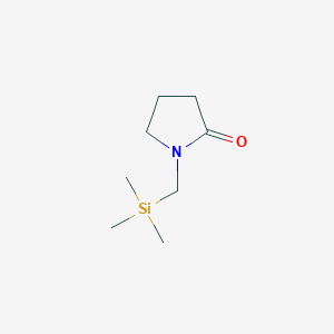 molecular formula C8H17NOSi B3057096 2-Pyrrolidinone, 1-[(trimethylsilyl)methyl]- CAS No. 76596-19-5