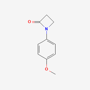 molecular formula C10H11NO2 B3057100 N-(4-Methoxyphenyl)-2-azetidinone CAS No. 7661-29-2