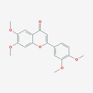 molecular formula C19H18O6 B3057103 6,7,3',4'-Tetramethoxyflavone CAS No. 76622-27-0