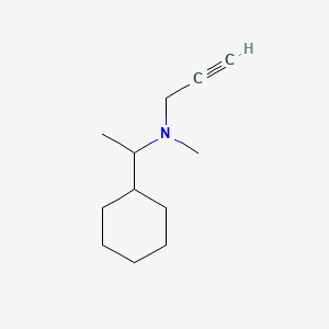 molecular formula C12H21N B3057107 N,alpha-Dimethyl-N-2-propynylcyclohexanemethylamine CAS No. 7665-86-3