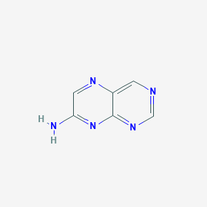 molecular formula C6H5N5 B3057130 Pteridin-7-amine CAS No. 769-66-4