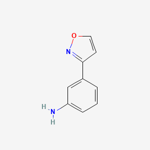 molecular formula C9H8N2O B3057133 3-(1,2-Oxazol-3-yl)aniline CAS No. 769160-19-2