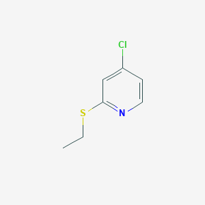 molecular formula C7H8ClNS B3057134 4-Chloro-2-(ethylthio)pyridine CAS No. 769163-28-2